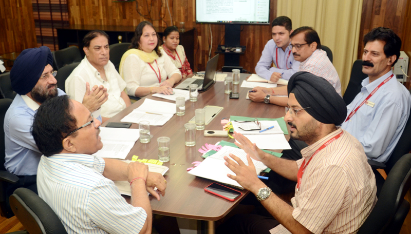 Maj Gen S K Sharma and CEO Simrandeep Singh chairing a governing body meeting of SMVDCoN at Jammu on Saturday. Maj Gen S K Sharma and CEO Simrandeep Singh chairing a governing body meeting of SMVDCoN at Jammu on Saturday.
