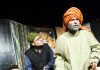 A scene from the play ‘Hangama Ho Gaya’ staged by Natrang at Jammu on Sunday.