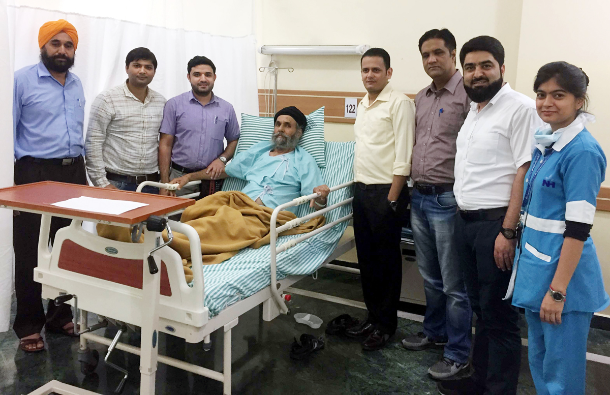 A team of doctors of SMVDNSH posing with a patient whom they operated for a chronic liver disease. A team of doctors of SMVDNSH posing with a patient whom they operated for a chronic liver disease.