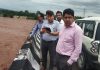 DC Kathua Raghav Langer durinv visit to flood-prone areas on Saturday.