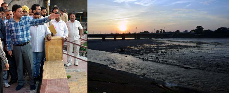 Divisional Commissioner Sanjeev Verma during visit to Vikram Chowk on Thursday. Divisional Commissioner Sanjeev Verma during visit to Vikram Chowk on Thursday.