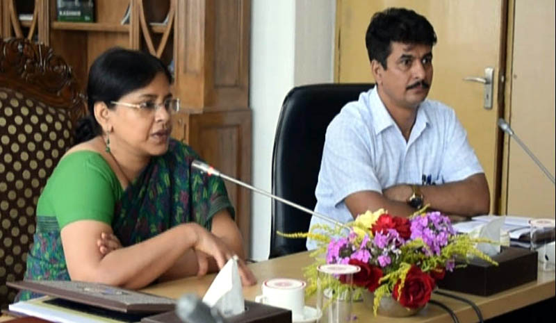 Union Joint Secretary Nita Kejriwal chairing a meeting on Thursday. Union Joint Secretary Nita Kejriwal chairing a meeting on Thursday.