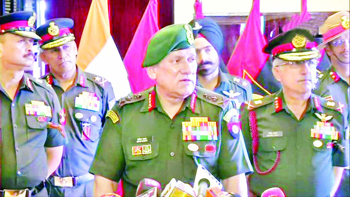 Army chief Gen Bipin Rawat speaking to media persons in Chennai on Monday. Army chief Gen Bipin Rawat speaking to media persons in Chennai on Monday.