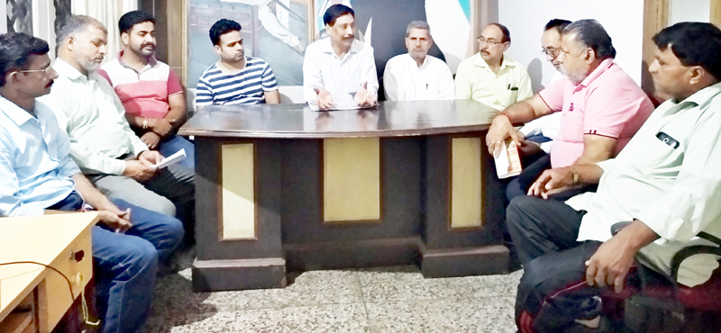 Members of Confederation of SC/ST/OBC organisations holding meeting at Jammu on Saturday. Members of Confederation of SC/ST/OBC organisations holding meeting at Jammu on Saturday.