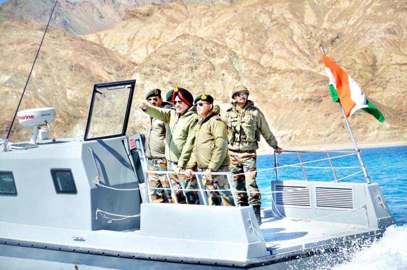 Northern Army Commander during visit to forward location in Ladakh. Northern Army Commander during visit to forward location in Ladakh.