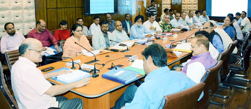 Chief Secretary BVR Subrahmanyam chairing Forest Advisory Committee meeting on Thursday. Chief Secretary BVR Subrahmanyam chairing Forest Advisory Committee meeting on Thursday.