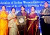Swati Mahajan being awarded 'Priyadarshni Award' in New Delhi.