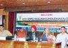 Union Minister of State for Agriculture and Farmers Welfare, Kailash Choudhary addressing the gathering during his visit to ICAR-CITH Srinagar.