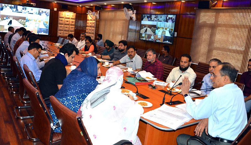 Principal Secretary, Social Welfare and Planning, Rohit Kansal chairing a meeting on Friday. Principal Secretary, Social Welfare and Planning, Rohit Kansal chairing a meeting on Friday.