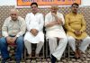 RSS & BJP leaders at a function at SSK Bohri on Sunday.