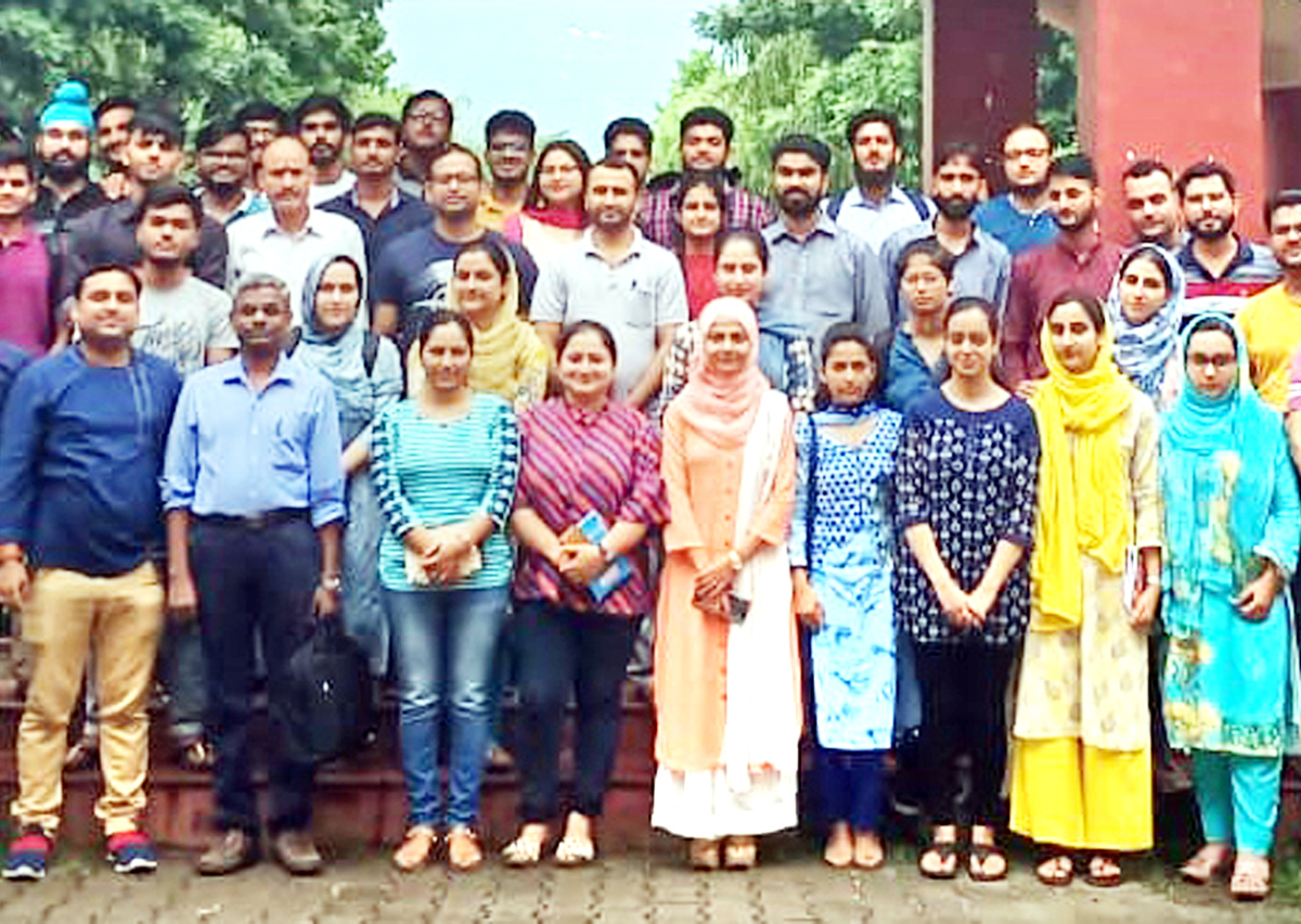 Participants of workshop posing for a group photograph at SMVDU Katra. Participants of workshop posing for a group photograph at SMVDU Katra.