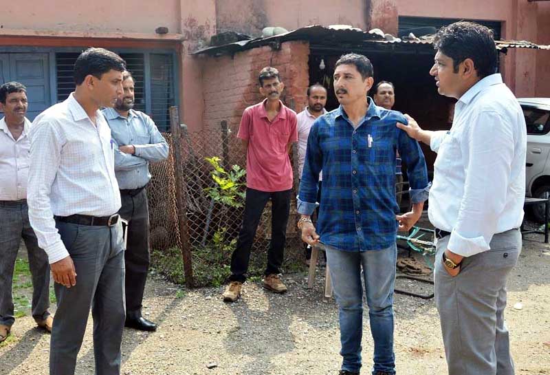 Deputy Commissioner Kathua, Dr. Raghav Langer during visit to PHE store on Thursday. Deputy Commissioner Kathua, Dr. Raghav Langer during visit to PHE store on Thursday.