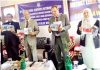 Justice Rajesh Bindal, Executive Chairman, J&K SLSA and other dignitaries releasing pamphlets on environmental issues.