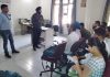 An expert delivering lecture to students during a counseling session at IECS polytechnic, Purkhoo Camp, Jammu.