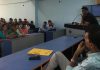 Dr Sandeep Gupta, ARD, IGNOU Regional Centre Jammu addressing newly enrolled learners at GCW Gandhi Nagar, Jammu.