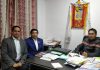 Northern Railway team during meeting with MP Ladakh at Leh on Wednesday.
