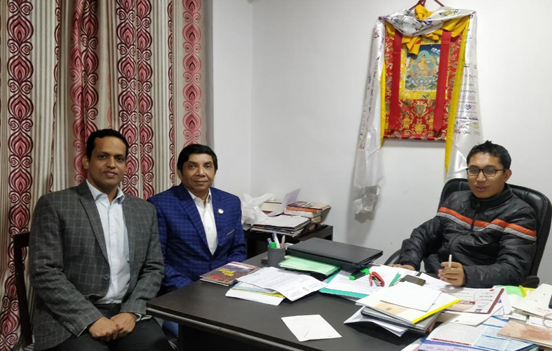 Northern Railway team during meeting with MP Ladakh at Leh on Wednesday. Northern Railway team during meeting with MP Ladakh at Leh on Wednesday.