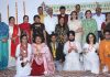 Winners posing along with dignitaries during Yuvtarang 2019.