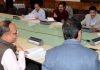 Chief Secretary BVR Subrahmanyam chairing FAC meeting on Monday.