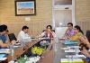 Director Tourism, Deepika Sharma chairing a meeting on Monday.