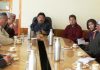 CEC Gyal P Wangyal and others during meeting on Monday.