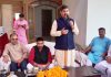 MP Jugal Kishore Sharma addressing party workers at Nagrota in Jammu.