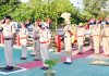 Guard of Honour being presented to Danesh Rana, IGP Armed/IRP Jammu on his visit to Battalion Headquarter in Kathua.