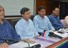 Er Rajneesh Anand, Chief Scientist and Acting Director, CSIR-IIIM, Jammu interacting with media persons at Jammu on Wednesday. — Excelsior/Rakesh