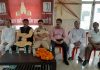 Chairman Team Jammu Zorawar Singh Jamwal, SDPO West Amit Sharma and others during a meeting.