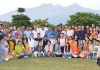Alumni of SMVDU posing for a group photograph in University campus.