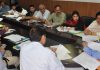 Divisional Commissioner Sanjeev Verma chairing a meeting on Friday.