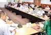 DDC Sushma Chauhan chairing a meeting at Jammu on Tuesday.