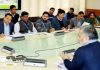 Chief Secretary BVR Subrahmanyam chairing a meeting on Friday.