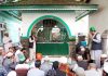 Devotees offering special prayers on Annual Urs of Hazrat Sai Mush Maroor and Hazrat Sai Pathar Trod at Bhadarwah. —Excelsior/Tilak Raj