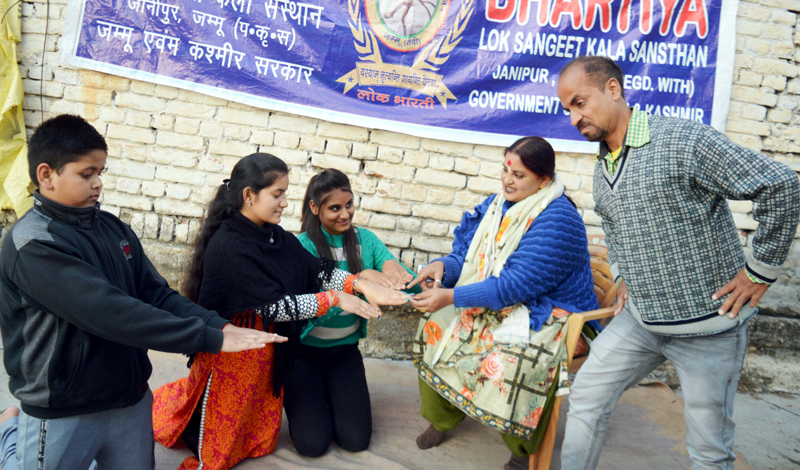 A scene from Dogri Musical Play 'Swachhta Hi Seva' staged at Jammu on Sunday. A scene from Dogri Musical Play 'Swachhta Hi Seva' staged at Jammu on Sunday.