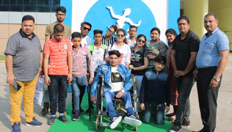 CWSNs from J&K after excelling in International Anjali Festival in Bhubaneshwar. CWSNs from J&K after excelling in International Anjali Festival in Bhubaneshwar.