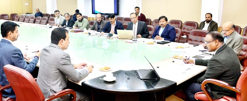 page3-1 Lt Governor G C Murmu chairing meeting of Estates Department.