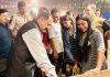 Union Minister Dr Jitendra Singh going around various sections of the 3-day mega "Northeast Festival" being held at Janpath, New Delhi.