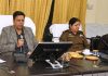 Divisional Commissioner Sanjeev Verma chairing a meeting at Ramban on Wednesday.