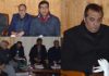 Advisor Farooq Khan convenes post snowfall review meeting at Srinagar on Saturday.