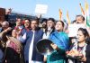 Cong activists staging protest against BJP Govt in Jammu on Saturday. —Excelsior/Rakesh