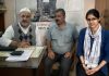 Members of Save Sharda Committee Kashmir in a meeting at New Delhi on Saturday.