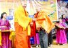 LG R.K Mathur being felicitated at MIMC Devachan Family annual day celebration on Sunday.