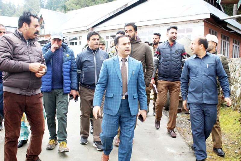 Deputy Commissioner Baramulla Dr G N Itoo during visit to Gulmarg on Monday. Deputy Commissioner Baramulla Dr G N Itoo during visit to Gulmarg on Monday.