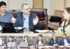 Secy RDD Sheetal Nanda chairing a meeting in Jammu on Saturday.