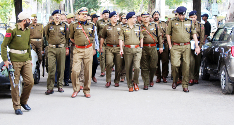 ADGP, SJM Gillani during visit to APC Channi Himmat in Jammu on Saturday. ADGP, SJM Gillani during visit to APC Channi Himmat in Jammu on Saturday.
