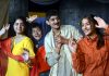 A scene from Hindi comedy play ‘Chor’ staged at Jammu on Sunday.