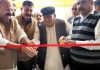 BJP leaders Yudhvir Sethi and Prabhat Singh inaugurating Daily Needs store at Bishnah on Wednesday.