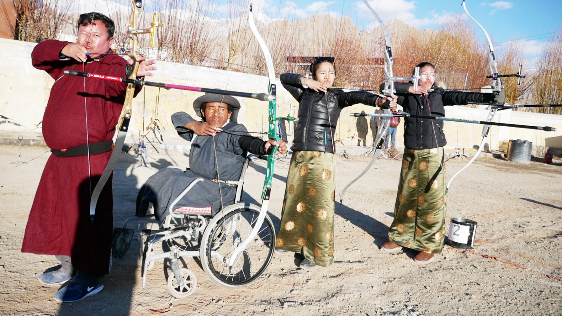 Archers in action during PAGIR Archery Cup in Leh. -Excelsior/ Morup Stanzin Archers in action during PAGIR Archery Cup in Leh. -Excelsior/ Morup Stanzin