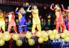 Students presenting cultural item during Annual Day function.